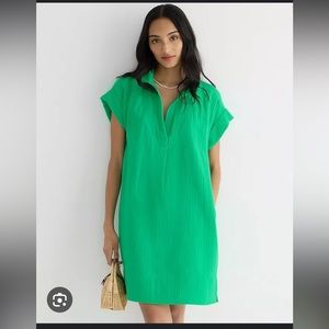 NWT J Crew V-Neck Shirtdress in Soft Gauze